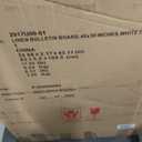 U Brands Farmhouse Linen Bulletin Board, 40" x 30", White Wood Style Frame, Industrial Grade Pinning Surface