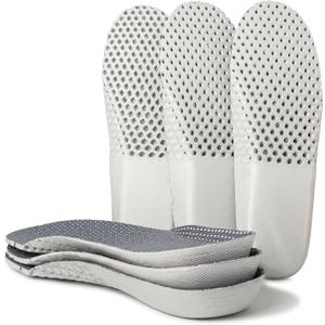 riemot 3 Pairs Water Shoe Insoles for Women, Quick-Dry, Grey US10/ EU41