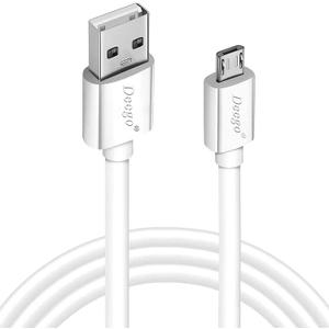 DEEGO Micro USB Cable,15Ft Extra Long PS4 Controller Charger Cable, Enduring Android Charging Cord Compatible with Samsung Galaxy S7 Edge S6,Note 5,Note 4,Moto G5,Android Phone,Kindle Fire,White