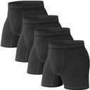 Pair of Thieves Soft Cotton Boxer Briefs for Men Pack (4 Pack) - Tagless Mens Underwear for All-Day Comfort and Support, Large