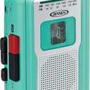Jensen CR-100 Retro Portable AM/FM Radio Personal Cassette Player Compact Lightweight Design Stereo AM/FM Radio Cassette Player/Recorder & Built in Speaker (Teal Limited Edition)