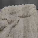 Waterproof Dog Blanket for Bed, Luxury Plush Washable Large Dogs Blankets for Furniture Protection, Super Soft Calming Pet Blanket for Indoors (Cream, 50"x60")