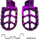 Motorcycle Foot Pegs (PURPLE, KX65 00-19)