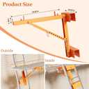 2 Pack Ladder Jacks for Scaffolding Platform, Heavy-Duty Steel-350 Lbs