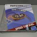 Gyro X Stadium Battling Set, 4 Spinning Tops, 2 Launchers and Arena with X Acceleration Rail, Boys Toys Kids Birthday Gift Ideals, 6+ Years Old (Grey)