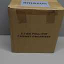 Delamu 2-Tier Under Sink Organizers and Storage, Multi-Purpose Stackable Bathroom Cabinet Organizers, Pull Out Kitchen Pantry Organization and Storage with Dividers (4 Pack, Clear)