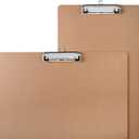 Jspupifip 2 Pack 11x17 Clipboards with Low Profile Clip, Extra Large Wood Clipboard Horizontal Art Drawing Board Vertical Wooden Clip Board Landscape Clipboard for Drawing Office School Supplies