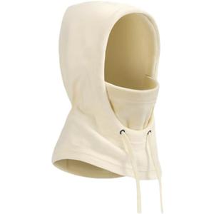 Balaclava Hood Ski Mask for Men Women Winter Scarf Face Masks Neck Head Cover Windproof Fleece Warmer Cold Weather Hat (Beige)