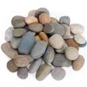 Pulovin 40 lbs River Rocks for Landscaping, 1"-2" Decorative Garden Stones for Plants, Flower Pots, Vase, Walkways, Yard, Natural Rocks for Aquarium, Fish Tank