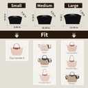ZTUJO Purse Organizer Insert For Longchamp Le Pliage, Premium Felt Longchamp Purse Organizer Insert (Black, Medium For Shoulder Bag S & Energy Small & Xtra S)