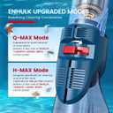 ENHULK Cordless Pool Vacuum, Upgraded Dual Mode, 22 GPM Powerful Suction, 13.4" Wide Head & 98.4" Telescopic Pole, 4 Filter Units, 1H Runtime, Handheld Pool Cleaner for Above/Inground Pools, PC20