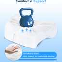 Side Sleeper Pillow with Arm Hole, Shoulder Relief System, Newly Upgrade Arm Pillow for Neck and Shoulder Pain, Premium Memory Foam, Suitable for Side, Back and Stomach Sleepers - White