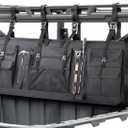 Double UTV Tool Carrier Soft Case, Quick Release Hunting Tool Bag Rack for Hunting Activities Compatible with Polaris Ranger Yamaha Kawasaki and Most UTVs (Black)