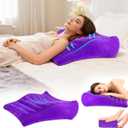 Inflatable Wedge Pillow for Traveling, Lightweight Wedge Pillow for Acid Reflux Relief, Portable Pillow Wedges for Sleeping, Blow Up Travel Pillow for Camping, Back Lumbar Support