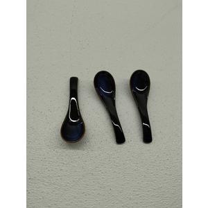 3 Pcs Retro Ceramic Soup Spoons Japanese Dessert Spoons Porcelain Utensils Set for Dinner