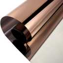 One Way Window Film Daytime Pravicy Window Film Mirror Effect Reflective Self-Adhesive Decorative Heat Control Anti UV Window Tint Film for Home and Office Brown&Silver 2Mil 23.6 Inch x 10 Feet