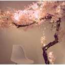 Artificial Cherry Blossom Trees - 5 Feet Blossom Tree - Light Pink - Real Wood Stems and Lifelike Leaves Replica Artificial Plant