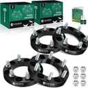 YHTAUTO 6x5.5 to 6x135mm Wheel Adapters 1" Compatible with Chevrolet Cadillac GMC Ram Models: Silverado Yukon, Tire Spacers w/M14x1.5" & 12.9 Grade Studs, 108mm Center Bore 6 Lug 4PCS