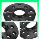 YHTAUTO 5x100/5x112mm Hub Centric Wheel Spacers 10 mm Compatible with Audi, Volkswagen Models, A4, TT, Jetta, Passat, Golf Tire Spacers w/ M14x1.5 Studs, 57.1mm Hub Bore 5 Lug 4PCS Black