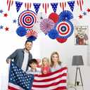 Smilelife Patriotic Floral Mason Jar USA Flag Welcome Tin Sign for Home Bedroom Man Cave Garage 4th of July Memorial Day Independence Day Decor 8 X 12 Inch (3707)