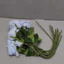 Flojery 10pcs Sky Blue Silk Roses Artificial Rose Flowers Long Stem for DIY Wedding Bouquet Table Centerpiece Home Décor