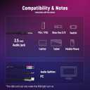 Ozeino Gaming Headset for PC, Ps4, Ps5, Xbox Headset with 7.1 Surround Sound Gaming Headphones with Noise Canceling Mic, LED Light Over Ear Headphones for Switch, Xbox Series X/S, Laptop, Mobile White