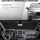 Pigenius Windshield Sunshade for Mercedes-Benz GLC SUV 2016-2022 Front Window Sun Shade - AstraGuard