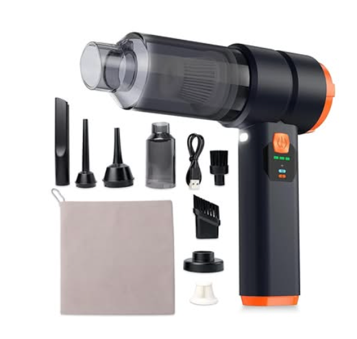 Cordless Handheld Car Vacuum, 13000Pa Powerful Suction Brushless Motor, 2H Type-C Fast Charge, 40-Min Battery, HEPA Filter, 1.2lbs Lightweight, Portable for Car Home Pet Hair Cleaning