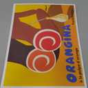 Orangina Soda with Orange Pulp ( La Pulpe dOrange) - Fruitilliante - Vintage Advertising Poster by Bernard Villemot c.1972 - Master Art Print (Unframed) 9in x 12in (12L" x 9W")
