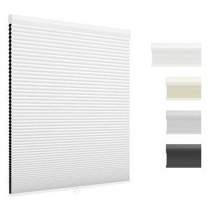 UNISHADES Blackout Cordless Cellular Shades, 45 5/8" W × 64" H White
