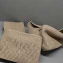 MINTWOOD Design 3-Pack Decorative Woven Storage Baskets for Shelves, Cube Bin Box for Organizing Books, Shoes, Dog Toys, Pantry Closet and Living Room Organizer, Oatmeal Brown