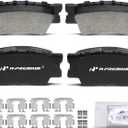 A-Premium Rear Ceramic Brake Pads Set Compatible with Toyota, Lexus and Pontiac Models - Avalon 2007-2021, Camry, Matrix, RAV4, ES300h, ES350, HS250h, Vibe, with Hardware, 4-Pack