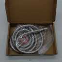 Shower Hose Extra Long 90 Inches Brushed Chrome Handheld Shower Head Hose with Brass Insert and Nut - Lightweight and Flexible