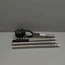 BARAYSTUS Wheel Rotary Edger Lawn Tool, Grass Edge Trimmer, Sidewalk Manual Lawn Edger, Strong 3 Sections Stainless Steel Handle with Cushion Grip, 58.3-Inch