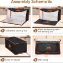 Sourdough Bread Proofing Mat with Thermal Insulation Box, Bread Proofing Box Used to Provide Sufficient Temperature for Bread Proofing, Sourdough Warming, Sourdough Heating, Dough Riser, Bread Rising