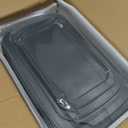 8 Pieces Deep Glass Baking Dish Set with Plastic Lids, Rectangular Glass Bakeware Set with Lids, Baking Pans for Lasagna, Leftovers, Cooking, Kitchen, Freezer  toOven and Dishwasher, Gray