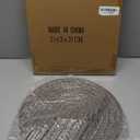 Musanpou Hand-carved Round Art Decor for Home and Living Room Wall Simple Wooden Farmhouse Wall Decor (brown)