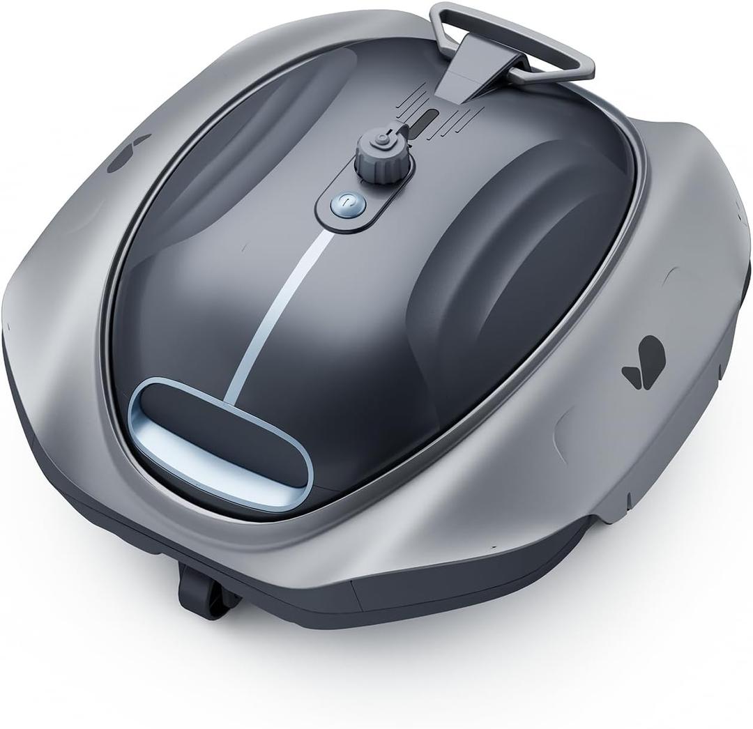 (2026 New) Bubot 300P Cordless Pool Vacuum for Above Ground Pool, Robotic Pool Cleaner with Bluehole Suction, DirtLock 2.0, Dual Filters for Above-Ground Flat Pools up to 850 Sq.Ft. Obsidian