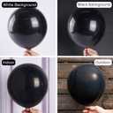 PartyWoo Black Balloons 140 pcs Different Sizes of 18 12 10 5 Inch Black Balloons Arch Kit Garland for Baby Shower Birthday Graduation Casino Gaming Anniversary Retirement Party Decorations, Black