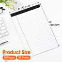 YesBes 32 Pack Note Pads Bulk, Small Legal Pads 5" x 8" Narrow Ruled Lined Writing Pad, 30 Sheets (60 Pages) Notepad for Office Home School, Perforated, Office Supplies