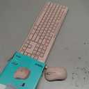 Logitech MK270 Wireless Keyboard and Mouse Combo for Windows, 2.4 GHz Wireless, Compact Mouse, 8 Multimedia and Shortcut Keys, 2-Year Battery Life, for PC, Laptop - Rose