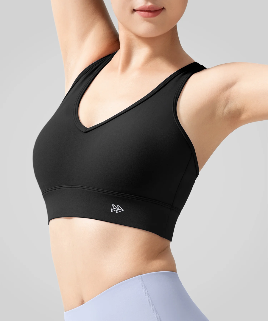 beautyin Women's Yoga Top Breathable Undershirt Shelf Bra Racerback Tanks 1 Pack Large