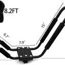 Taelakeni 2 Pairs Kayak Carrier Racks, Universal Cars Kayak Roof J Bar Rack (4 Racks)