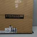 STICKGOO Smooth Drop Ceiling Tiles 2ft x 2ft, PVC Ceiling Tile 24 x 24in - Waterproof, Fire-Rated to Prevent Breakage - Package of 12 Tiles Cover 48 Sq. Ft, White