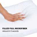 JICUSE Bed Pillows for Sleeping 1 Pack,Standard Size,Luxury Hotel Collection Pillow,Soft Fluffy and Great Support Down Alternative Filling,Gusseted Pillow for Side and Back Sleepers(20x26)