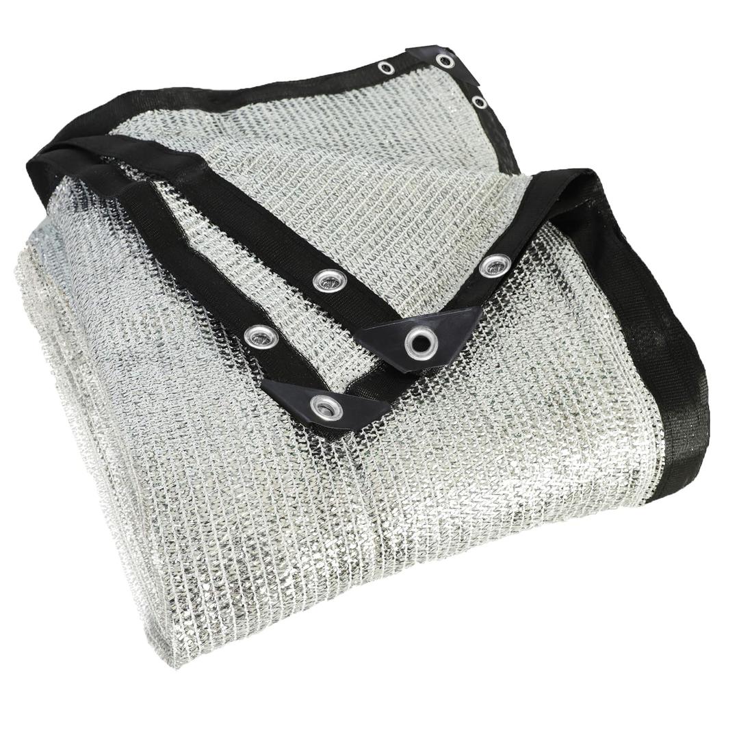 85% Aluminet Shade Cloth with Grommets 13 x 20FT Reflective Sun Shade Tarp