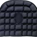 Irsnianianfa Sondur Travel Cushion,Comfortable 3D Air Seat Cushions,Inflatable Travel Cushion Airplane Seats for Car,Office Chair, Wheelchair (Black)