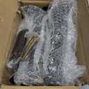 4Pcs Metal Adjustable Height Center Support Leg for Bed Frame, Bed Support Legs for Wood Slats, Under Bed Frame Support Legs Replacement, Bed Reinforcement Kit for Wooden Frame, Height 9.8" to 16.5" Black