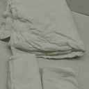 SE SOFTEXLY Muslin Duvet Cover Queen Size, 100% Washed Cotton Duvet Cover Set, Ultra Soft Comforter Cover Linen Like, 3 Pieces Minimalist Gauze Duvet Cover with 2 Pillowcases, 90"x90", White