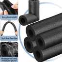 8 Pack Elbow Pipe Insulation Foam Tube Outdoor Wrap Black Pipe Covers Elbow Insulation Tubing Water Foam Covers for Outdoor Winter Irrigation, Sprinkler (3/4 Inch)
